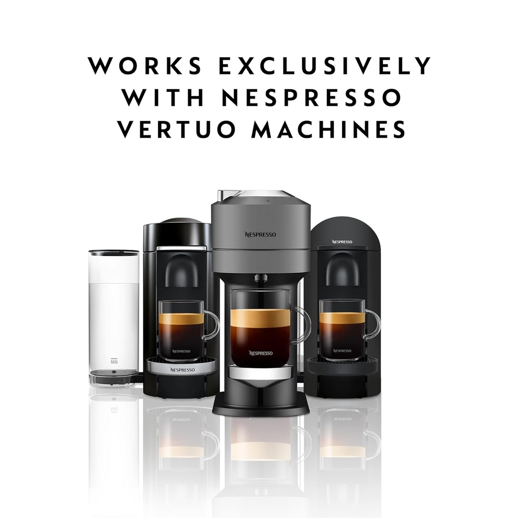 Nespresso Capsules Vertuo, Espresso Bold Variety Pack, Medium and Dark Roast Espresso Coffee, 40-Count Espresso Pods