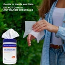 SIPA Hand Sanitizing Wipes 100 WIPES/CANISTER, Soft Textured Wipes, Fresh Scented Wipes (4 CANISTERS)