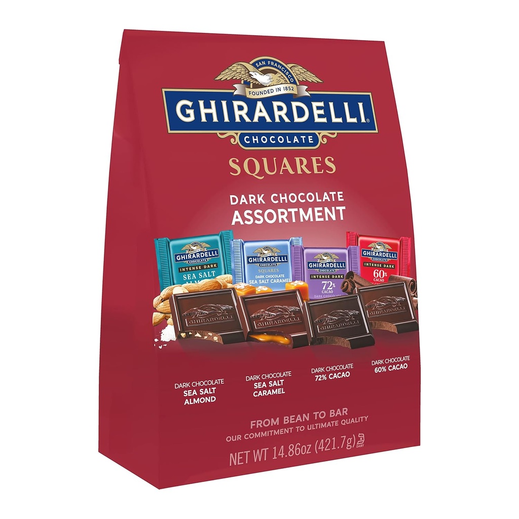Ghirardelli Dark Chocolate Assortment Squares 14.86 oz