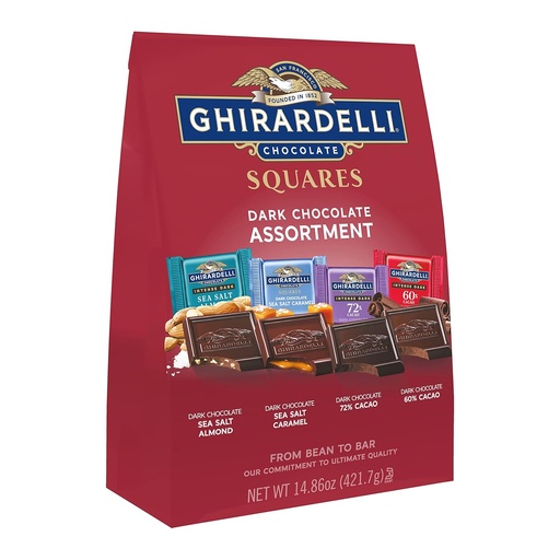 Ghirardelli Dark Chocolate Assortment Squares 14.86 oz