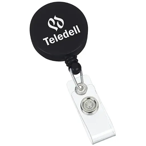 Retracting Badge Holder - Round - Opaque  #GVS25146438-RD-S